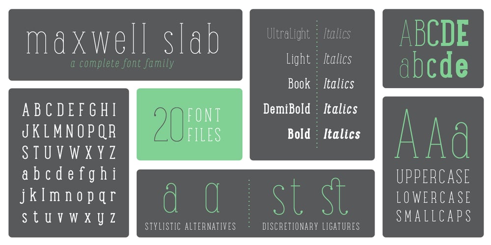Maxwell Slab font