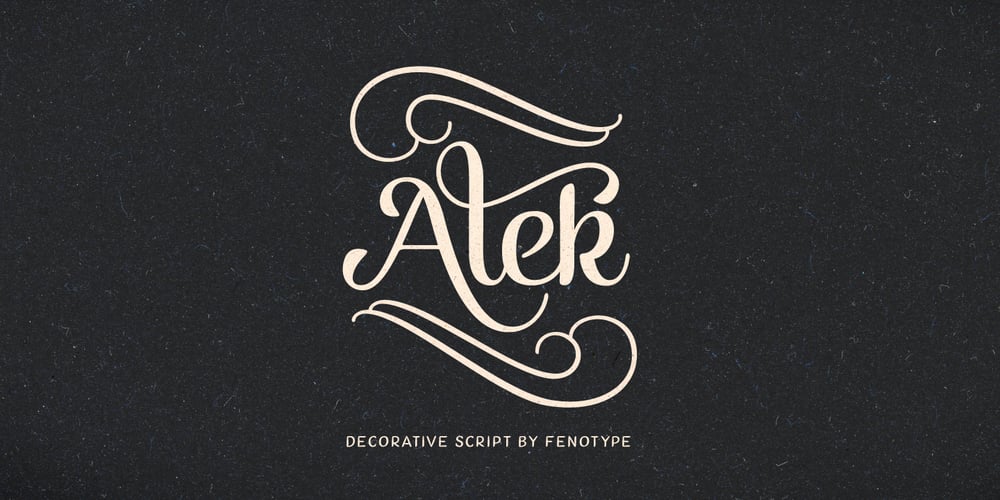 Alek font