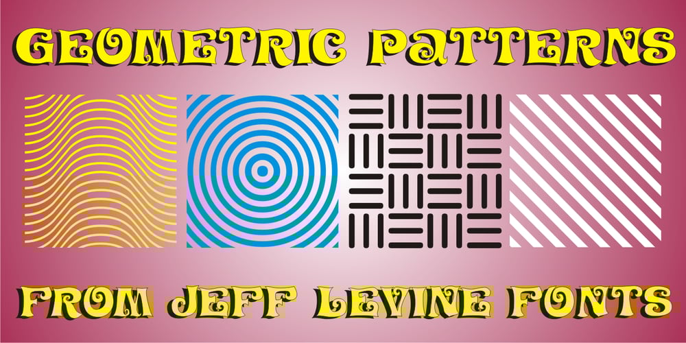 Geometric Patterns JNL font