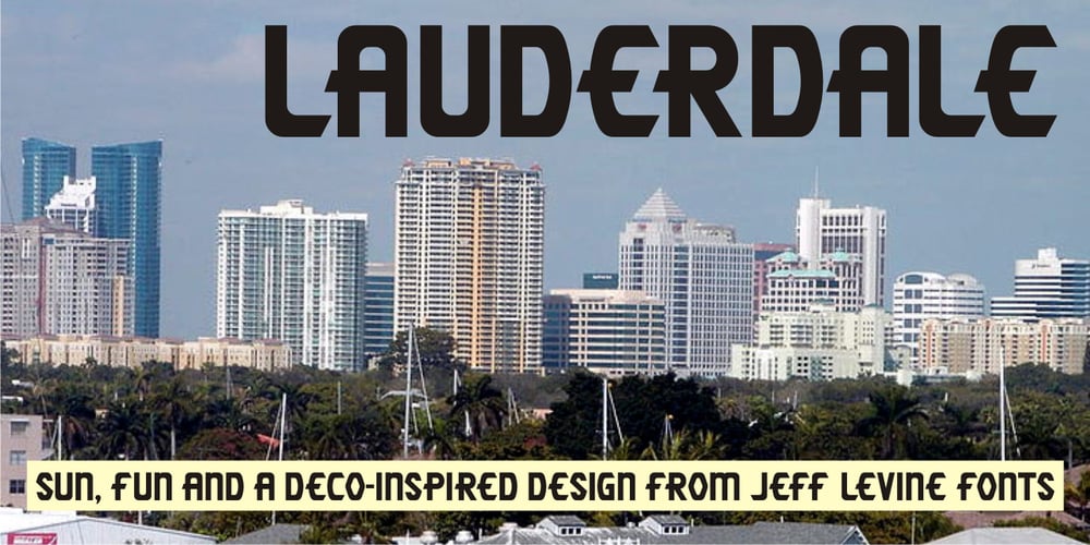 Lauderdale JNL font