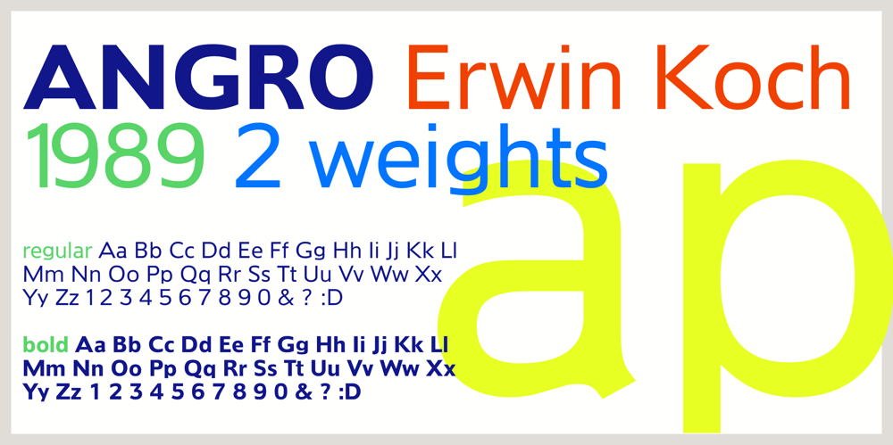 Angro font
