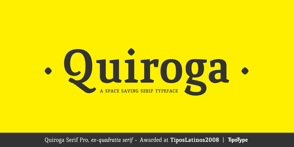 Quiroga Serif Pro font