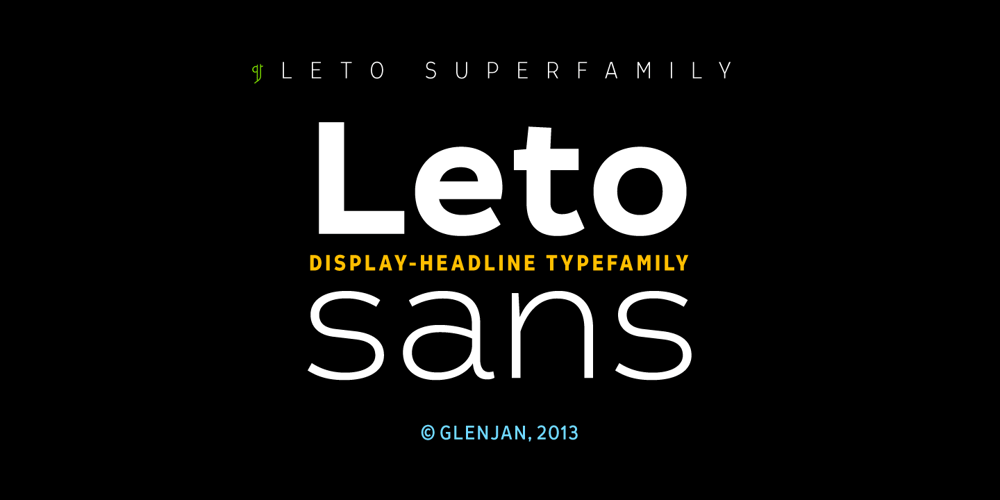 Leto Sans font