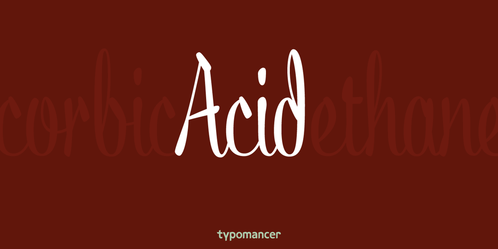 Acid font