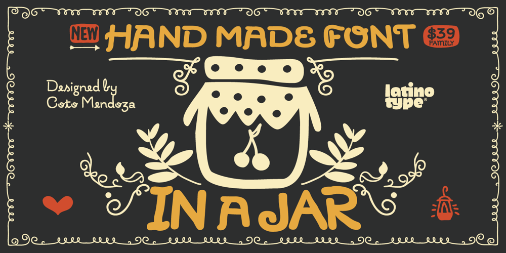 In a Jar font