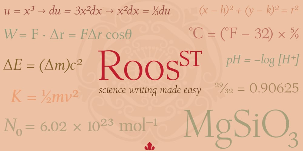 Roos ST font