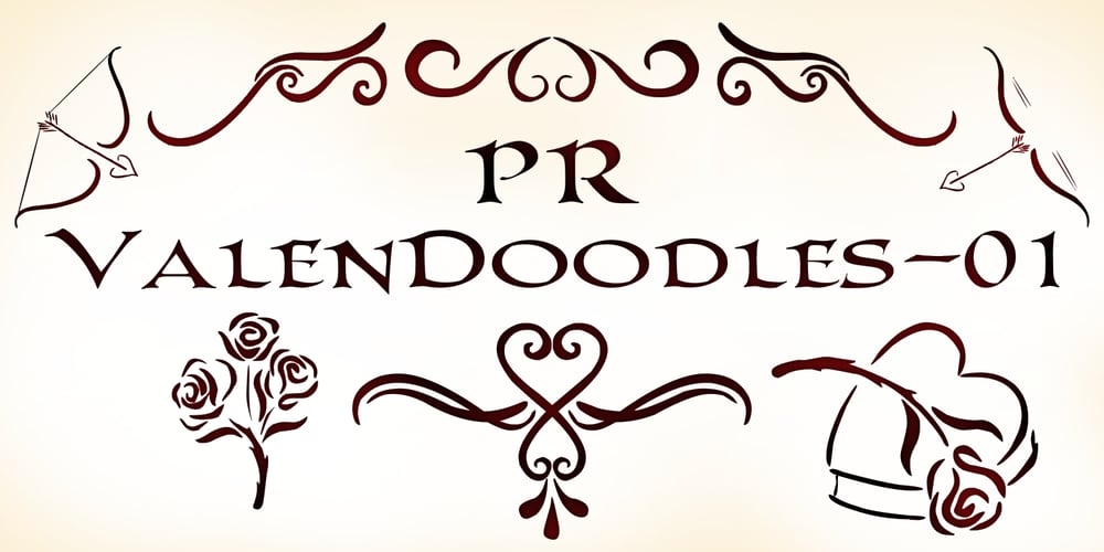 PR Valendoodle 01 font