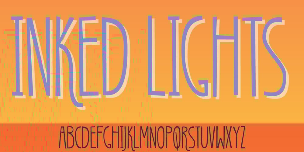 Inked Lights font