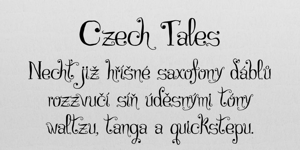 Czech Tales font