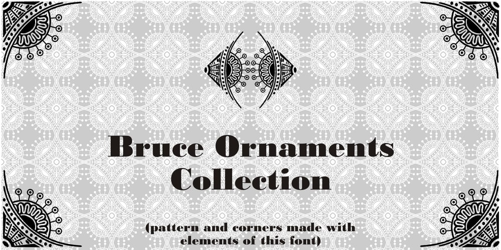 Bruce Ornaments Collection font