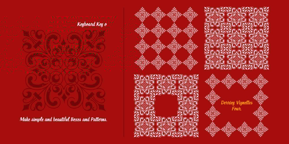 Derriey Vignettes font
