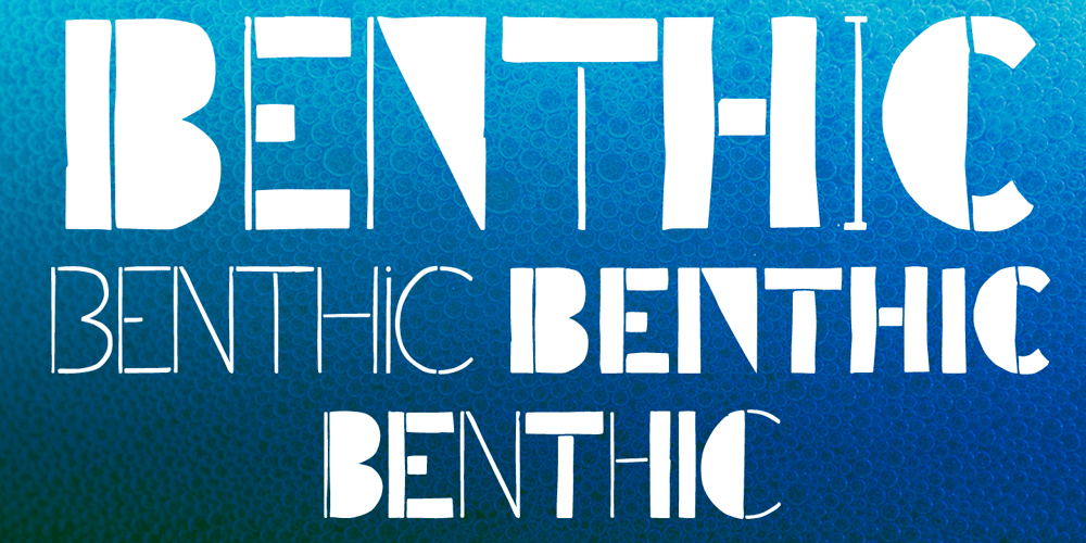 Benthic font