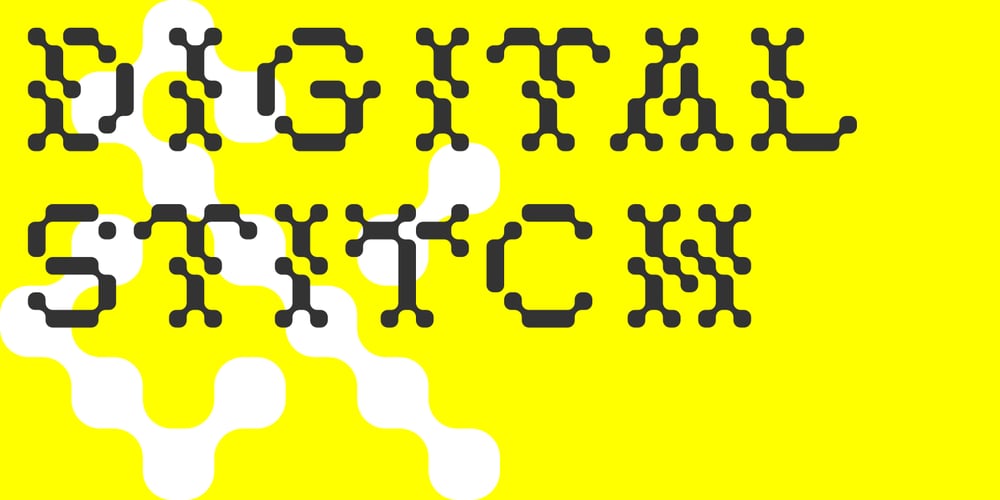 Digital Stitch font