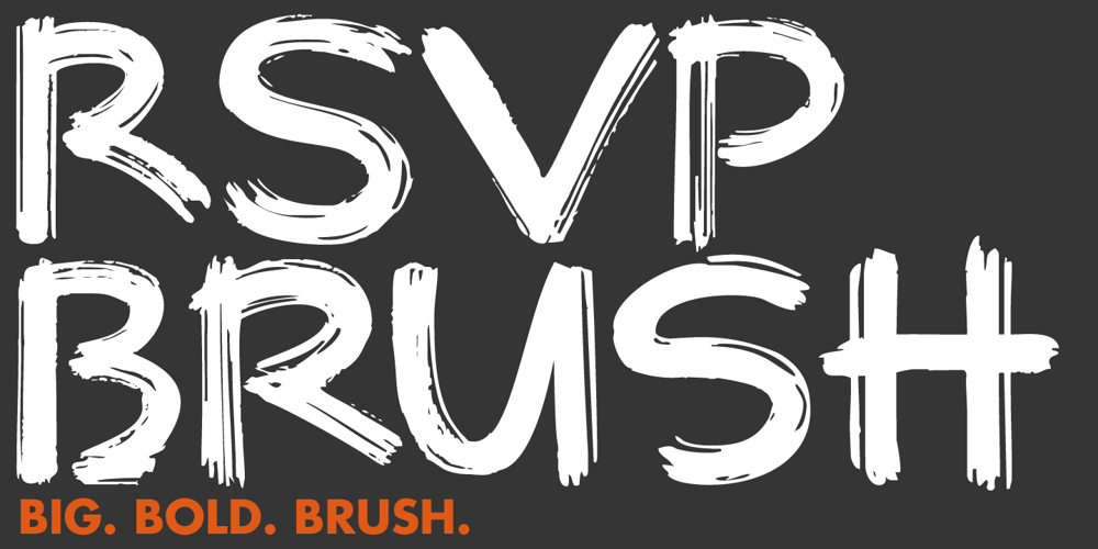 RSVP Brush font