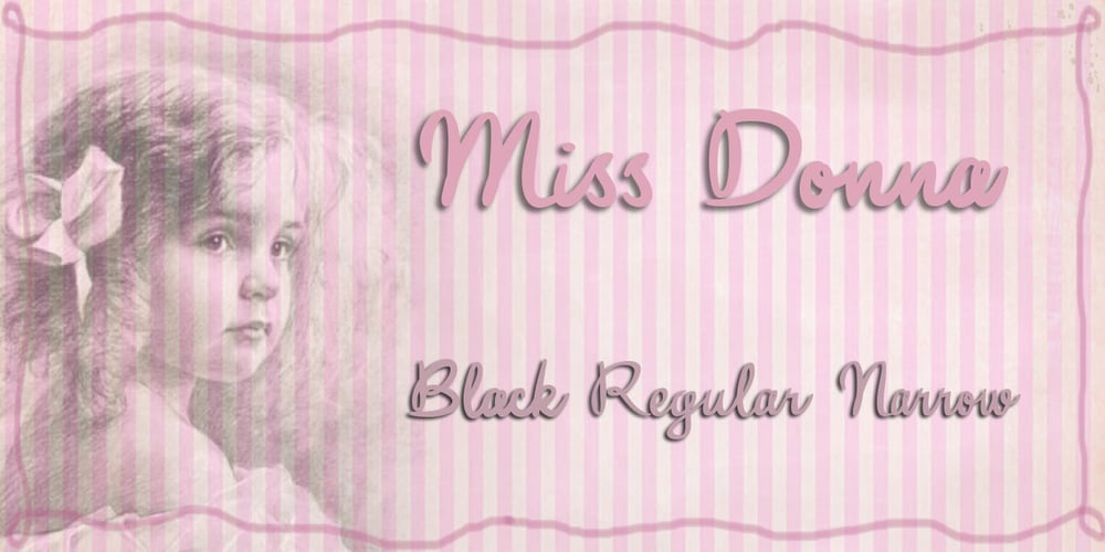 Miss Donna font