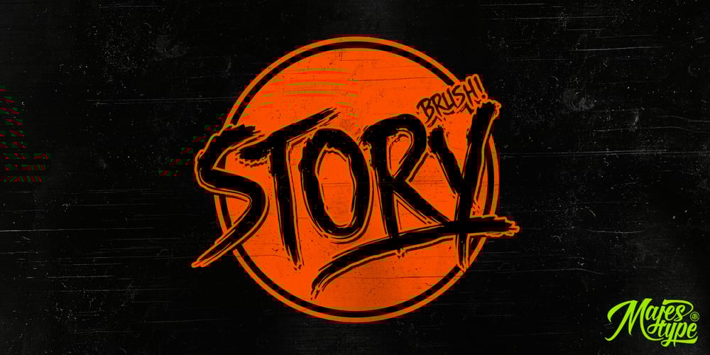 Story Brush font