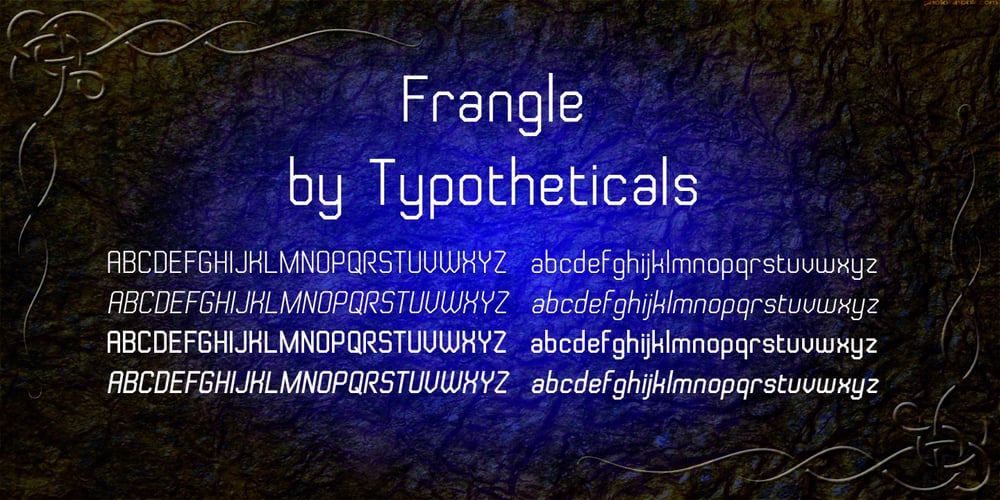 Frangle font