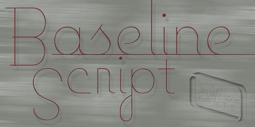 Baseline Script font