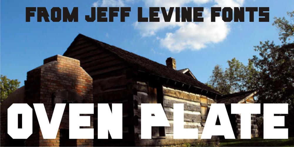 Oven Plate JNL font