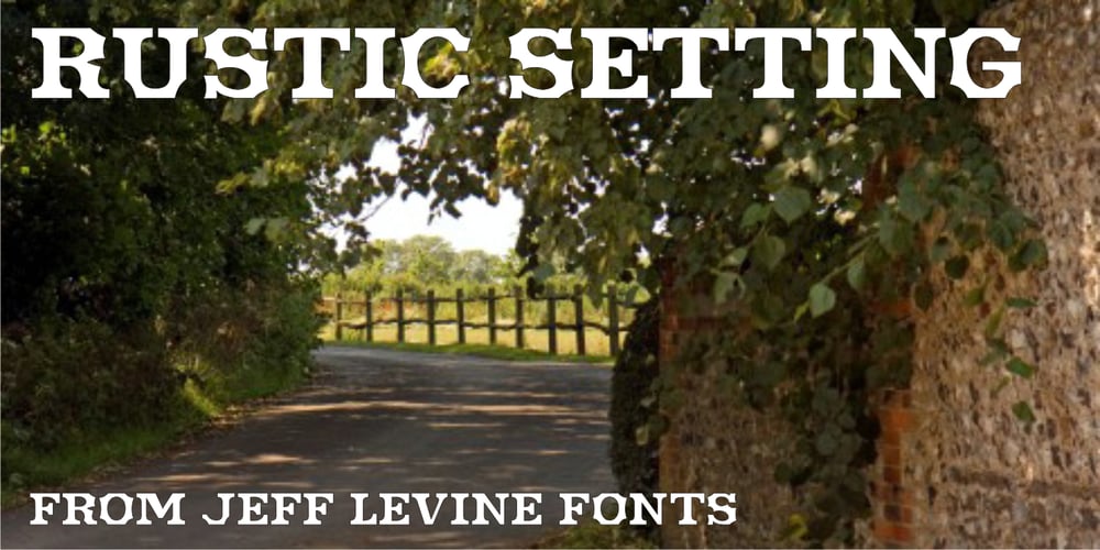 Rustic Setting JNL font