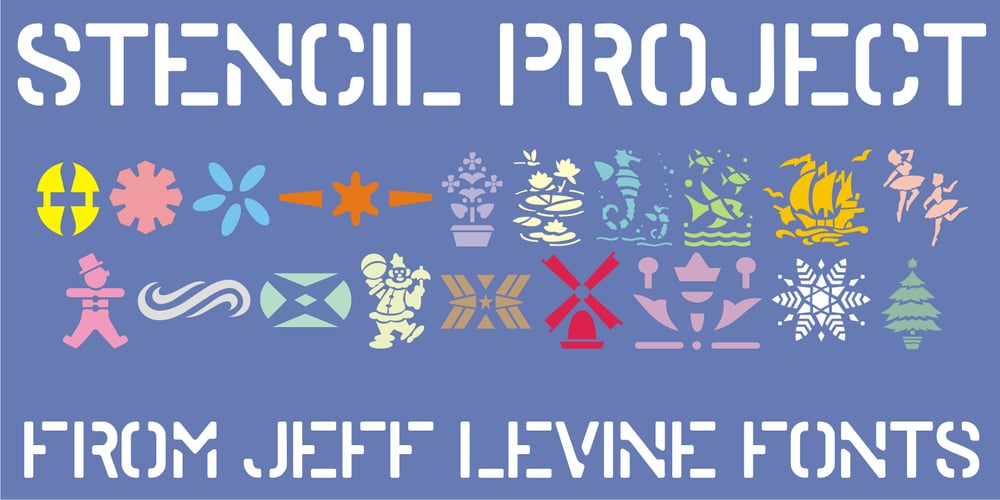Stencil Project JNL font
