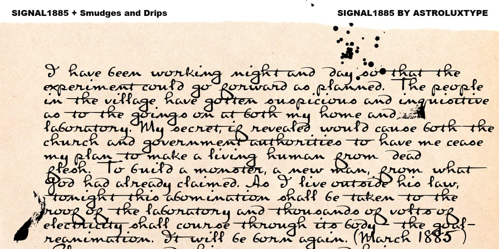 Signal1885 font