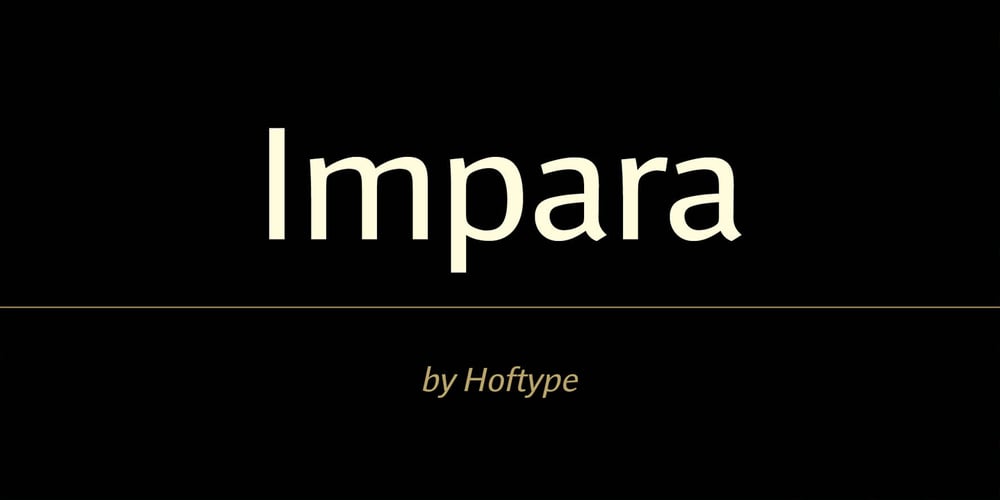 Impara font