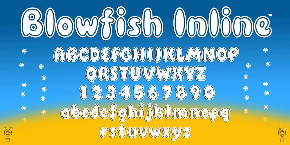 Blowfish Inline font