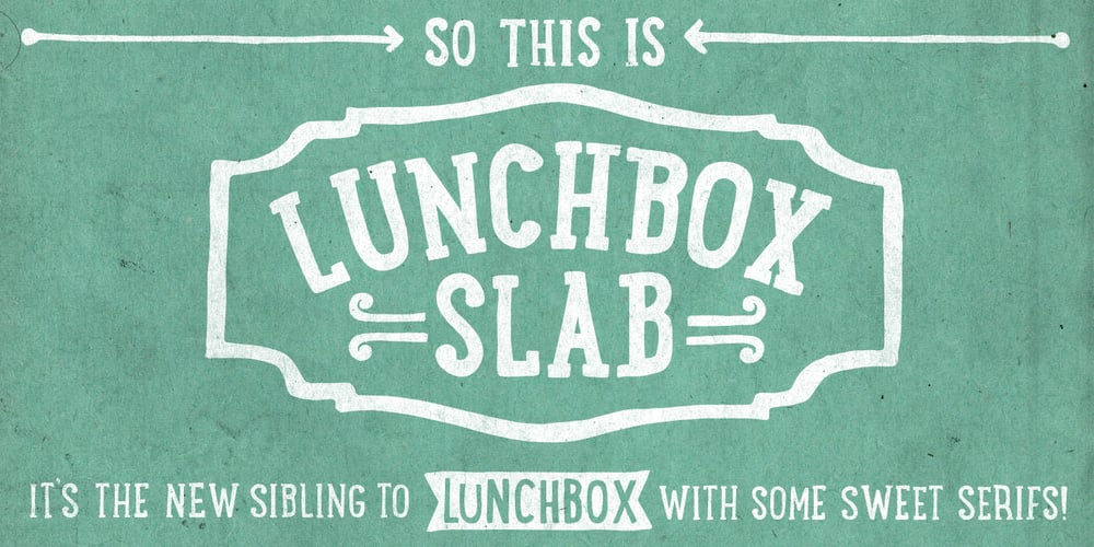LunchBox Slab font