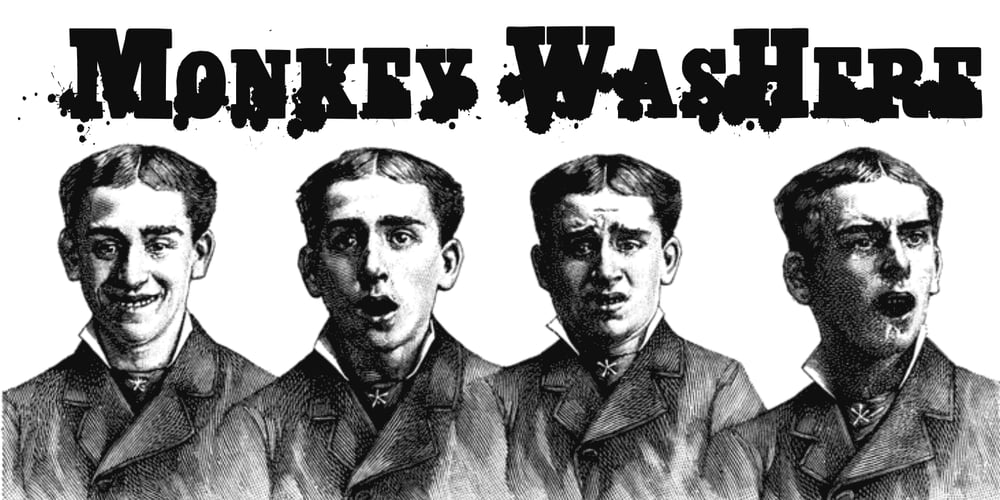 Monkey Was Here font