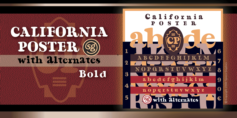 California Poster SG font