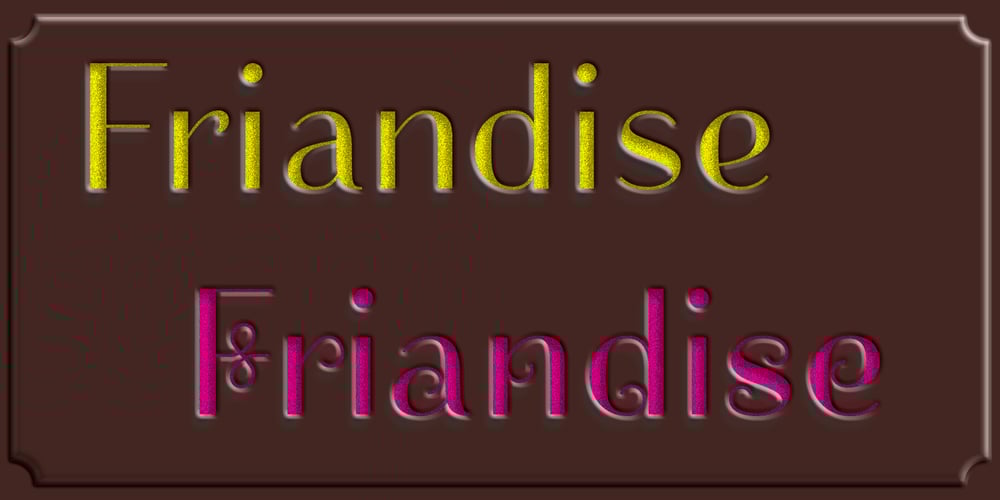 Friandise font