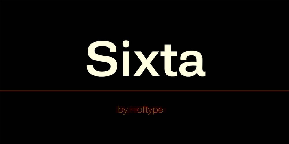 Sixta font