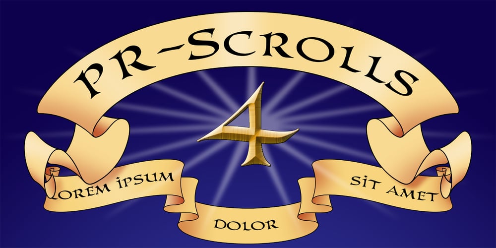 PR Scrolls 04 font