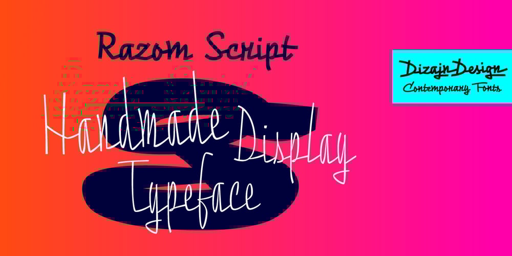 Razom Script font