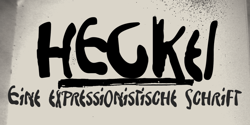 Heckel font