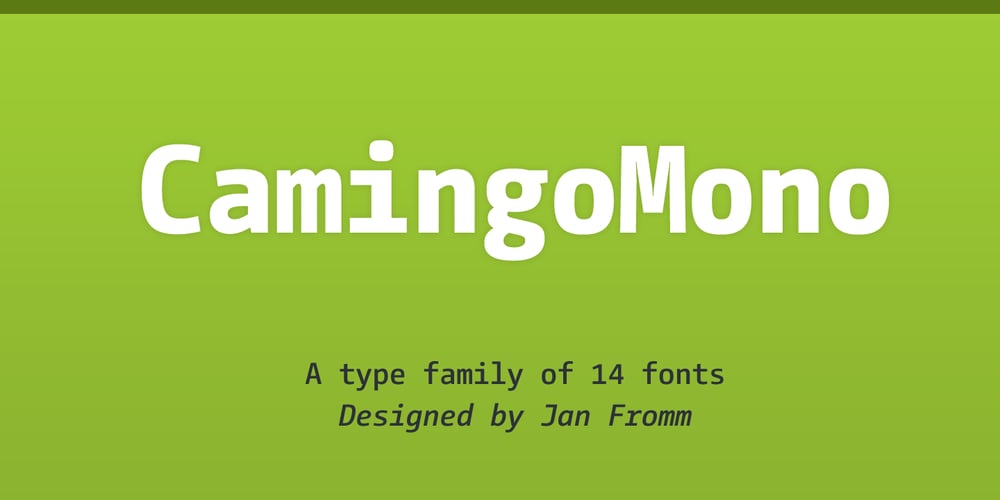 CamingoMono font