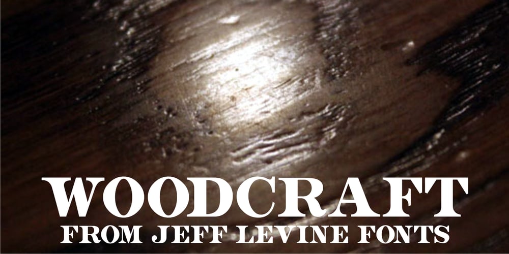 Woodcraft JNL font
