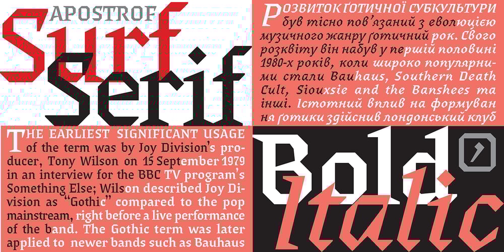 Surf Serif Pro font