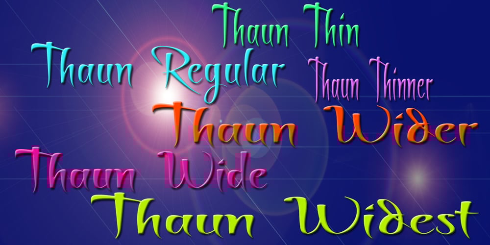 Thaun font