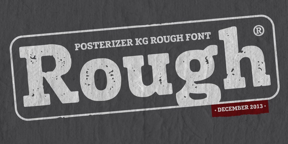 Posterizer KG Rough font