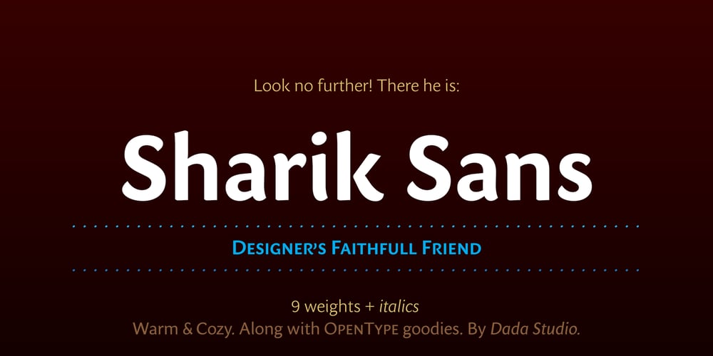 Sharik Sans font