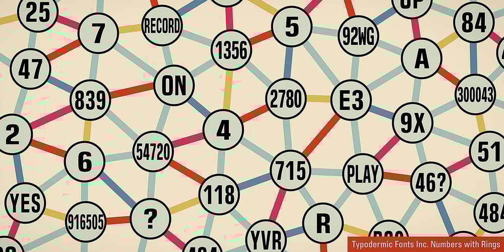 Numbers With Rings font