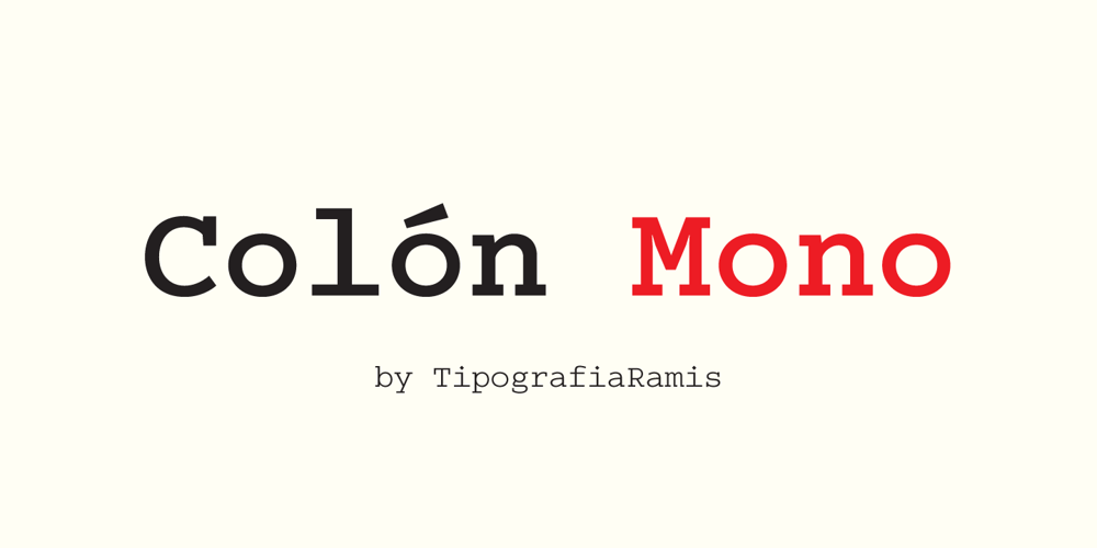 Colon Mono font