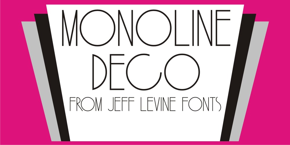 Monoline Deco JNL font