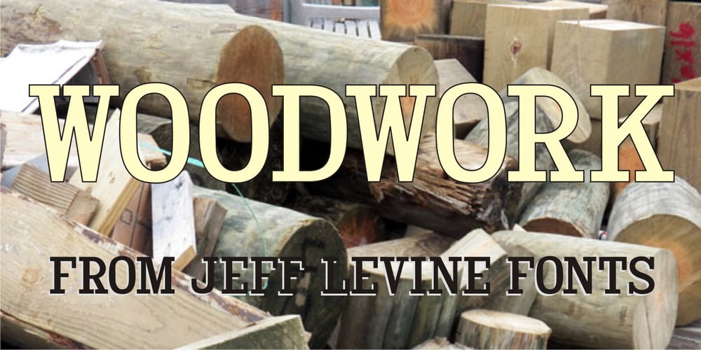Woodwork JNL font