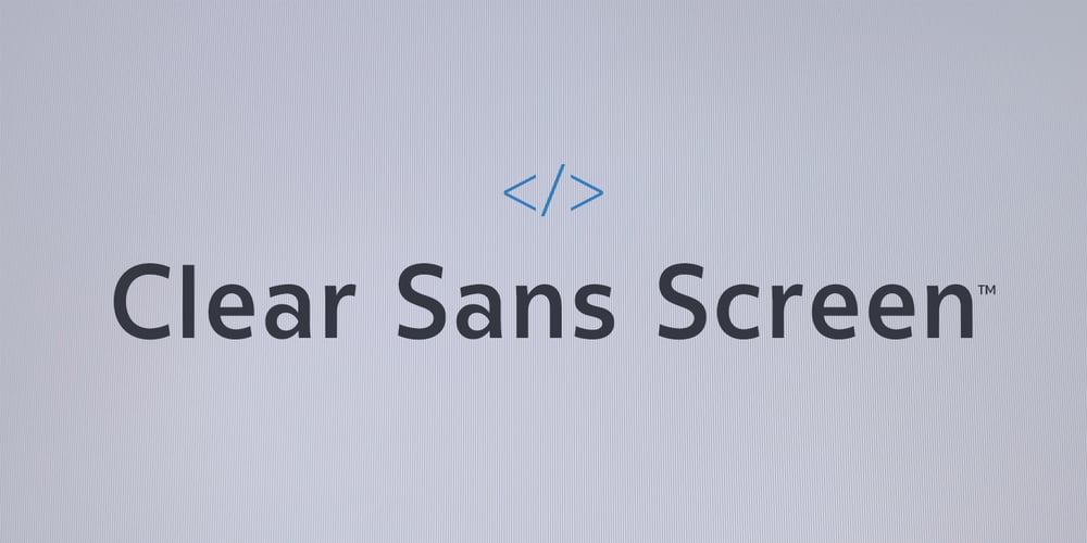 Clear Sans Screen font