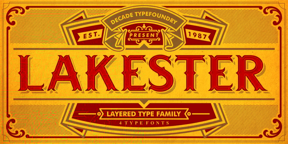 LAKESTER font