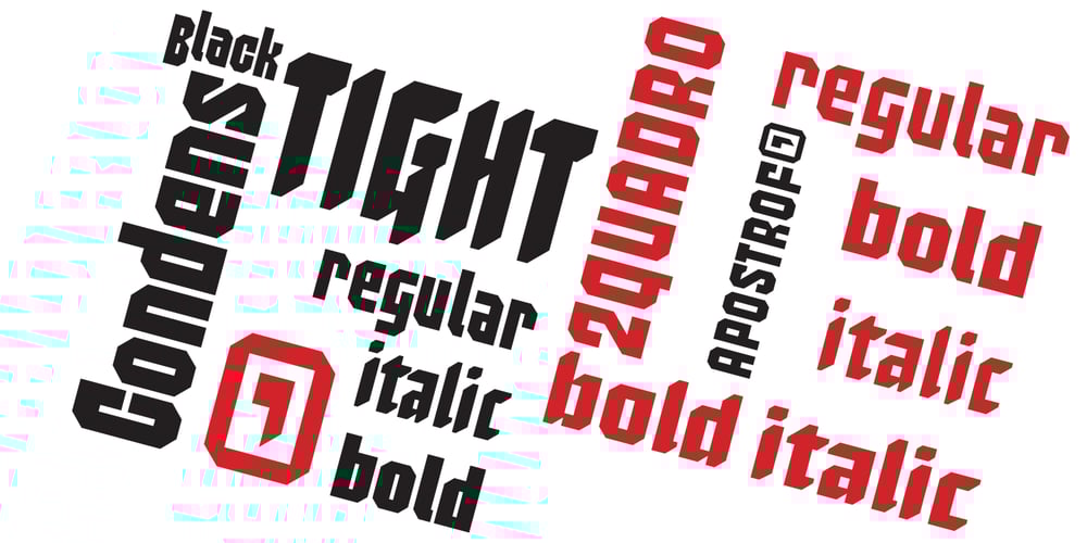 2 Quadro font