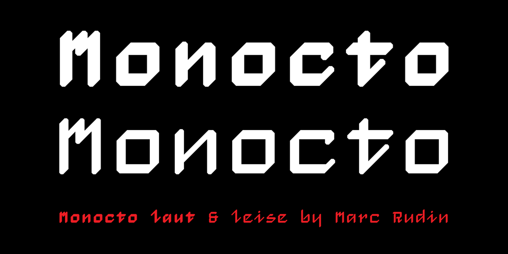 Monocto font